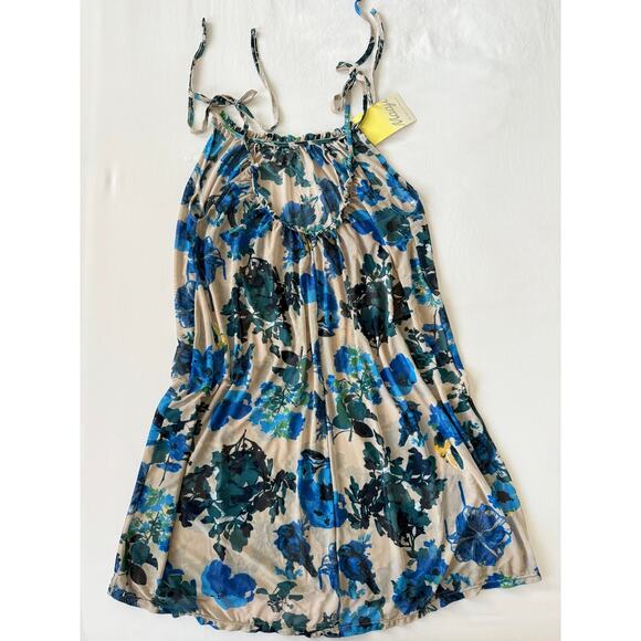 Maaji Mesh Cover up Short Dress Floral Print Size M NWT - Picture 2 of 4